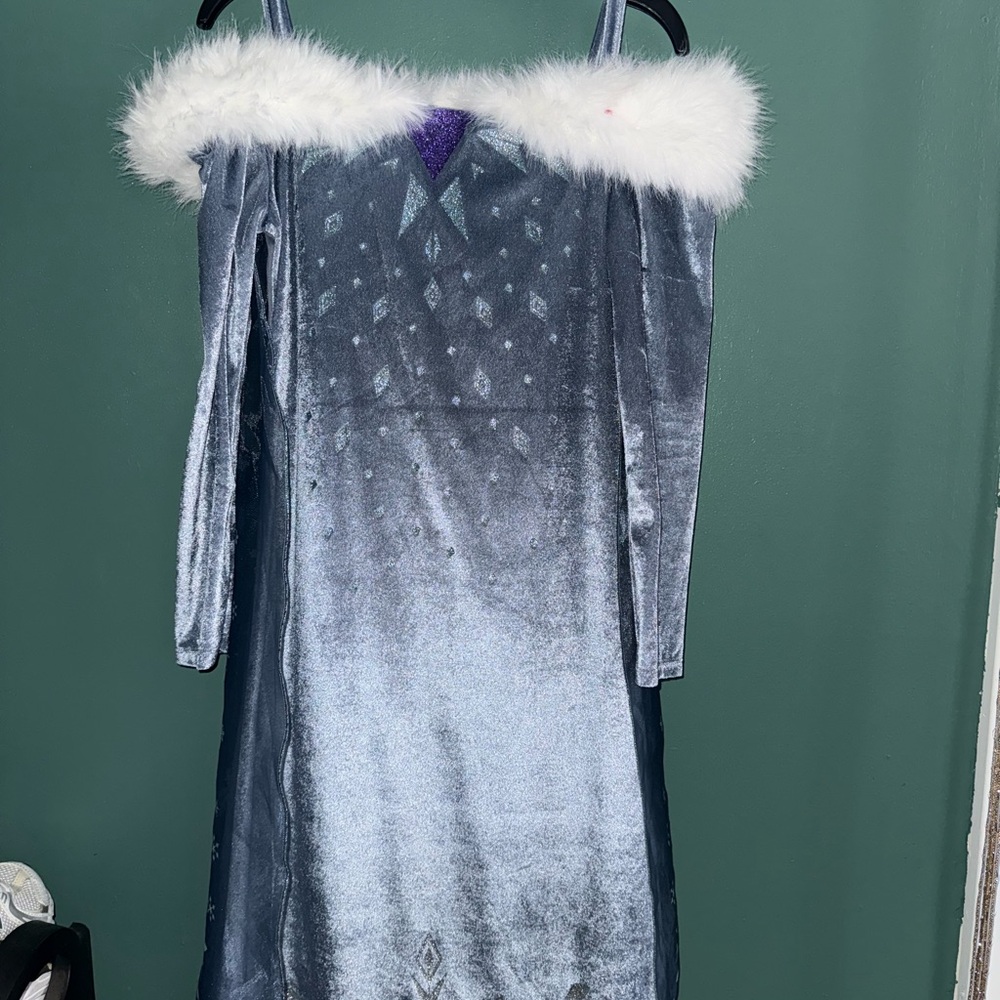 H&M Kids Frozen Elsa Costume in Blue and White